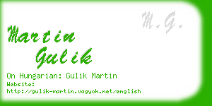 martin gulik business card
